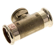 Tee Press Fitting - 28mm Female & Rp 3/4'' Female - Copper alloy