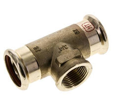 Tee Press Fitting - 28mm Femelle & Rp 3/4'' Femelle - Alliage de cuivre