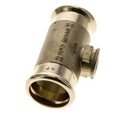 Raccord Tee Press - 35mm Femelle & Rp 1/2'' Femelle - Alliage de cuivre