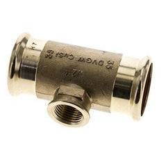 Raccord Tee Press - 35mm Femelle & Rp 1/2'' Femelle - Alliage de cuivre