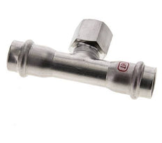 Raccord Tee Press - 18mm Femelle & Rp 1/2'' Femelle - Acier inoxydable