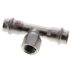 Raccord Tee Press - 18mm Femelle & Rp 1/2'' Femelle - Acier inoxydable