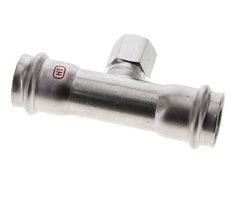 Raccord Tee Press - 28mm Femelle & Rp 1/2'' Femelle - Acier inoxydable
