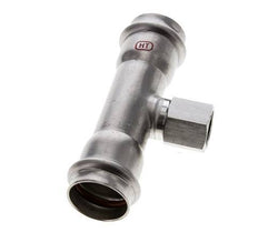 Raccord Tee Press - 28mm Femelle & Rp 1/2'' Femelle - Acier inoxydable