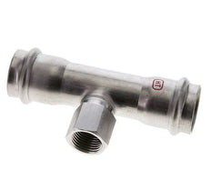 Raccord Tee Press - 28mm Femelle & Rp 1/2'' Femelle - Acier inoxydable