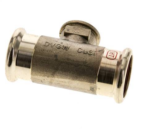 Raccord Tee Press - 35mm Femelle & Rp 1/2'' Femelle - Acier inoxydable