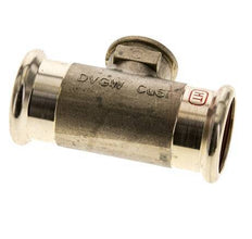 Raccord Tee Press - 35mm Femelle & Rp 1/2'' Femelle - Acier inoxydable
