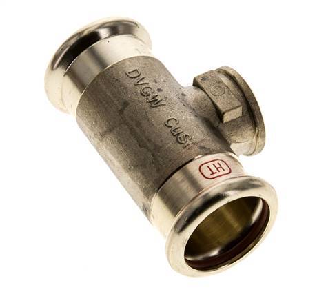 Raccord Tee Press - 35mm Femelle & Rp 1/2'' Femelle - Acier inoxydable
