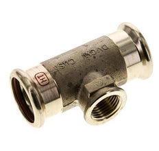 Raccord Tee Press - 35mm Femelle & Rp 1/2'' Femelle - Acier inoxydable
