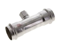 Raccord Tee Press - 42mm Femelle & Rp 1/2'' Femelle - Acier inoxydable