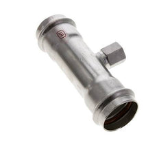 Raccord Tee Press - 42mm Femelle & Rp 1/2'' Femelle - Acier inoxydable