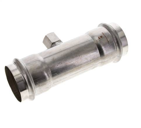 Raccord Tee Press - 54mm Femelle & Rp 1/2'' Femelle - Acier inoxydable