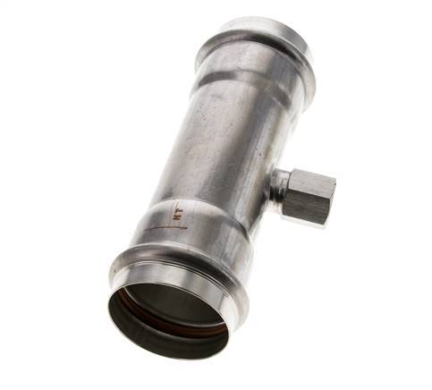 Raccord Tee Press - 54mm Femelle & Rp 1/2'' Femelle - Acier inoxydable