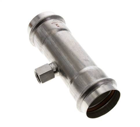 Raccord Tee Press - 54mm Femelle & Rp 1/2'' Femelle - Acier inoxydable