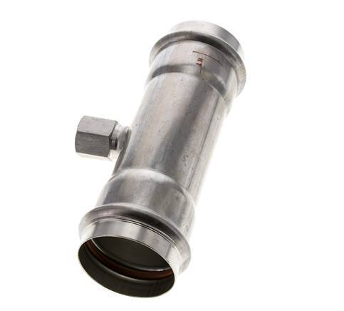Raccord Tee Press - 54mm Femelle & Rp 1/2'' Femelle - Acier inoxydable