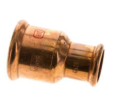 Raccord à sertir - 28mm Femelle & 42mm - Alliage de cuivre