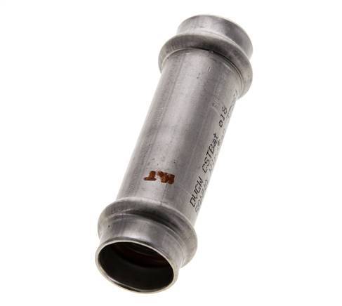 Raccord à sertir - 18mm femelle - Acier inoxydable long