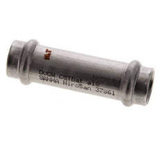 Raccord à sertir - 18mm femelle - Acier inoxydable long