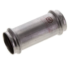 Raccord à sertir - 35mm femelle - Acier inoxydable long