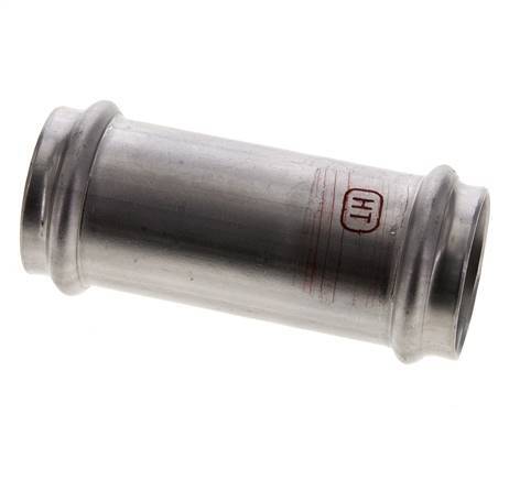 Raccord à sertir - 35mm femelle - Acier inoxydable long