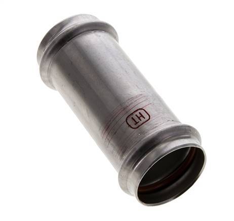 Raccord à sertir - 35mm femelle - Acier inoxydable long