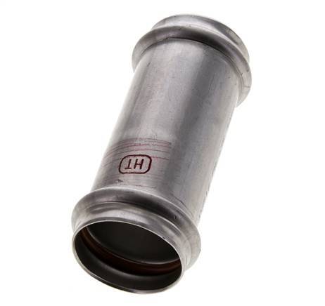 Raccord à sertir - 35mm femelle - Acier inoxydable long