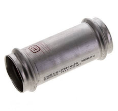 Raccord à sertir - 35mm femelle - Acier inoxydable long