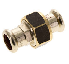 Raccord union à sertir - 15mm femelle - Joint plat en alliage de cuivre