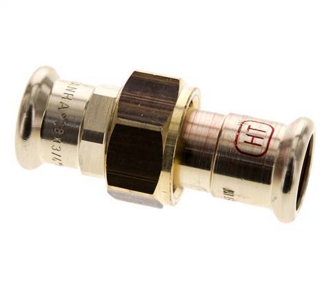 Union Press Fitting - 18mm Female - Copper alloy Flat Sealing