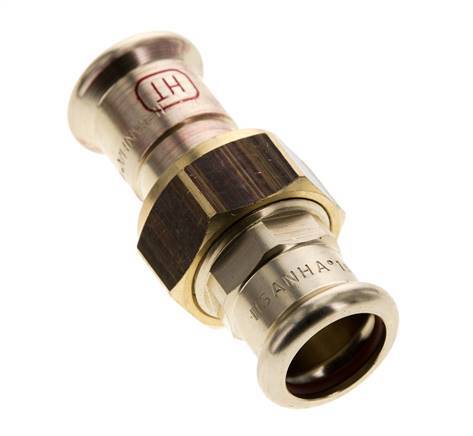 Union Press Fitting - 18mm Female - Copper alloy Flat Sealing