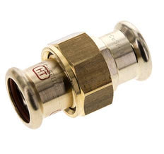 Raccord union à sertir - 22mm femelle - Joint plat en alliage de cuivre