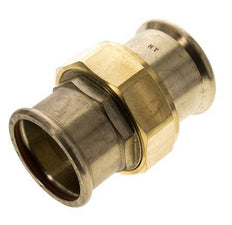 Raccord union à sertir - 54mm femelle - Joint plat en alliage de cuivre