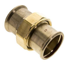 Raccord union à sertir - 54mm femelle - Joint plat en alliage de cuivre