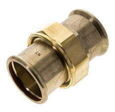 Raccord union à sertir - 54mm femelle - Joint plat en alliage de cuivre