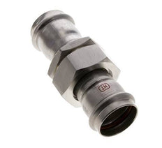 Raccord union à sertir - 35mm femelle - Acier inoxydable à joint plat