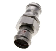 Raccord union à sertir - 35mm femelle - Acier inoxydable à joint plat