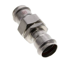Raccord union à sertir - 35mm femelle - Acier inoxydable à joint plat
