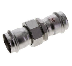 Raccord union à sertir - 42mm femelle - Acier inoxydable à joint plat