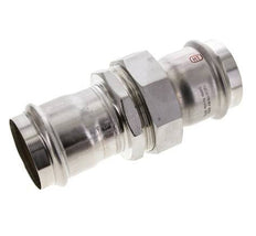 Raccord union à sertir - 54mm femelle - Acier inoxydable à joint plat