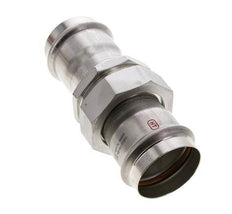 Raccord union à sertir - 54mm femelle - Acier inoxydable à joint plat
