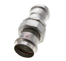 Raccord union à sertir - 54mm femelle - Acier inoxydable à joint plat