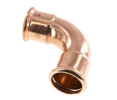 90deg Elbow Press Fitting - 42mm Female - Copper alloy