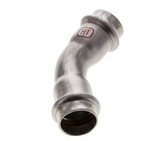 45deg Elbow Press Fitting - 22mm Female - Stainless Steel