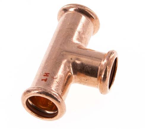 Tee Press Fitting - 18mm Female - Copper alloy