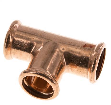 Tee Press Fitting - 28mm Female - Copper alloy