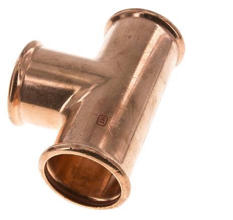 Tee Press Fitting - 54mm Female - Copper alloy
