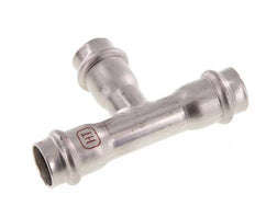 Tee Press Fitting - 18mm Female - Stainless Steel