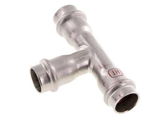 Tee Press Fitting - 18mm Female - Stainless Steel