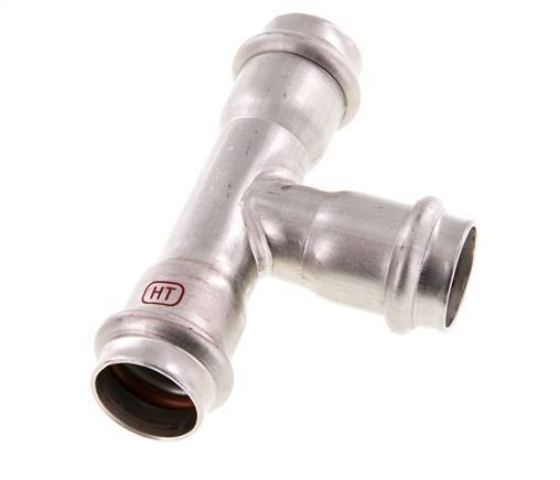Tee Press Fitting - 22mm Female - Stainless Steel