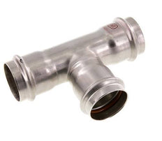Tee Press Fitting - 42mm Female - Stainless Steel